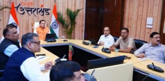 Dehradun:-सीएम धामी ने की उच्च स्तरीय बैठक,अधिकारियों को निर्देश-प्रदेश में निर्माण और नव निर्माण कार्यों में लाई जाए तेजी