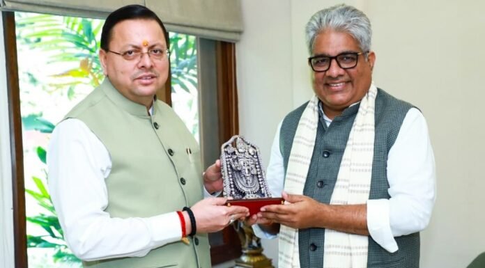 CM Dhami Delhi Visit:-केंद्रीय वन,पर्यावरण एवं जलवायु परिवर्तन मंत्री से मिले सीएम धामी उत्तराखंड में सात जल विद्युत परियोजनाओं के विकास एवं निर्माण की स्वीकृति के लिए मांगा समर्थन