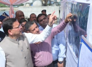 Champawat:-बनबसा में गुदमी क्षेत्र में लैंड पोर्ट्स अथॉरिटी ऑफ इंडिया द्वारा ₹500करोड़ की लागत से निर्मित होने वाली आधुनिक लैंड पोर्ट परियोजना का सीएम धामी ने किया स्थलीय निरीक्षण