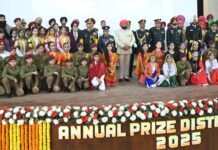 Kapurthala:-राज्यपाल गुरमीत सिंह पंजाब में सैनिक स्कूल कपूरथला के वार्षिकोत्सव में बतौर मुख्य अतिथि शामिल हुए