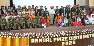 Kapurthala:-राज्यपाल गुरमीत सिंह पंजाब में सैनिक स्कूल कपूरथला के वार्षिकोत्सव में बतौर मुख्य अतिथि शामिल हुए