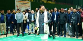 Dehradun:-मुख्यमंत्री पुष्कर धामी ने किया उत्तराखण्ड सचिवालय बैडमिंटन क्लब द्वारा आयोजित 10वीं अन्तर्विभागीय बैडमिंटन प्रतियोगिता-2025 का शुभारम्भ
