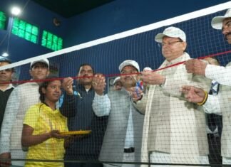 Almora:-मुख्यमंत्री पुष्कर सिंह धामी ने अल्मोड़ा में किया सांसद खेल महोत्सव का शुभारंभ