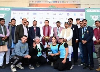 Tehri:-टिहरी झील में ‘इंटरनेशनल प्रेसिडेंट कप-2025’ व ‘चतुर्थ टिहरी वाटर स्पोर्ट्स कप-2025’ का समापन सीएम धामी ने विजेता खिलाड़ियों को किया सम्मानित