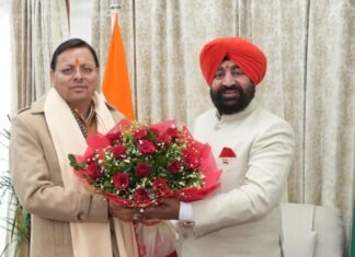 Dehradun:-मुख्यमंत्री पुष्कर सिंह धामी ने राज्यपाल गुरमीत सिंह भेंट कर दी नववर्ष-2026 की शुभकामनाएं
