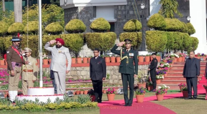 Republic Day 2026:-गणतंत्र दिवस के अवसर पर राज्यपाल गुरमीत सिंह ने लोक भवन एवं परेड ग्राउंड में फहराया राष्ट्रीय ध्वज