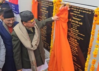 Udham Singh Nagar:-मुख्यमंत्री पुष्कर धामी ने खटीमा में किया 33 करोड़ 36 लाख 49 हजार की 9 विकास योजनाओं का लोकार्पण व शिलान्यास