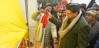 Udham Singh Nagar:-मकर संक्रांति के अवसर पर सीएम धामी ने खटीमा में ब्रह्मदेव मंदिर,भगवान शिव एवं हनुमान जी की प्रतिमा का किया अनावरण