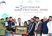 Kotdwar:-मुख्यमंत्री पुष्कर धामी एवं विधानसभा अध्यक्ष ऋतु खण्डूडी ने किया कोटद्वार में बर्ड फेस्टिवल का शुभारंभ,क्षेत्र को मिली कई विकास सौगातें