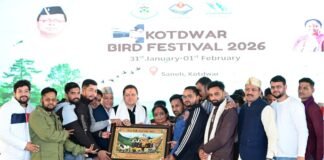 Kotdwar:-मुख्यमंत्री पुष्कर धामी एवं विधानसभा अध्यक्ष ऋतु खण्डूडी ने किया कोटद्वार में बर्ड फेस्टिवल का शुभारंभ,क्षेत्र को मिली कई विकास सौगातें