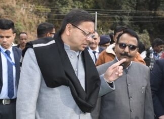 Nainital:-मुख्यमंत्री पुष्कर धामी ने किया कैंचीधाम बाईपास का स्थलीय निरीक्षण,यात्रा सीजन से पूर्व कार्य पूर्ण करने के दिए निर्देश