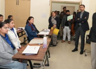 Dehradun:-मुख्य सचिव आनन्द बर्द्धन ने कौशल विकास एवं सेवायोजन विभाग के अंतर्गत स्किल हब सहसपुर का किया दौरा