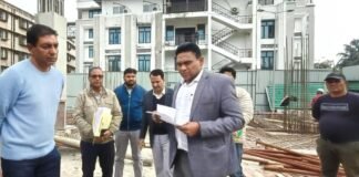 Uttarakhand:-सचिवालय में बन रहे आधुनिक कार्यालय भवन निर्माण का आवास सचिव डॉ.आर राजेश कुमार ने किया औचक निरीक्षण,दिए सख्त निर्देश