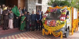 Uttarakhand:-लोक भवन तीन दिवसीय वसंतोत्सव-2026 शुरू,राज्यपाल गुरमीत सिंह ने फूलों से सुसज्जित प्रचार वाहनों को दिखाई हरी झंडी