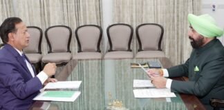 Dehradun:-गोविन्द बल्लभ पंत कृषि एवं प्रौद्योगिक विश्वविद्यालय के कुलपति प्रो.मनमोहन सिंह चौहान ने राज्यपाल गुरमीत सिंह से की शिष्टाचार भेंट