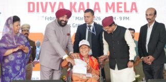 Dehradun:-राज्यपाल गुरमीत सिंह ने रेंजर्स ग्राउंड में आयोजित ‘दिव्य कला मेला’कार्यक्रम में किया अतिथि कहा-दिव्यांगता बाधा नहीं,संकल्प और आत्मबल का प्रतीक