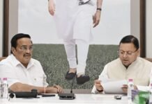 CM Dhami Delhi Visit:-केंद्रीय जल शक्ति मंत्री सी.आर.पाटिल से मिले सीएम धामी,वर्ष 2027 में हरिद्वार में आयोजित होने वाले महाकुंभ की तैयारियों तथा नमामि गंगे से संबंधित परियोजनाओं पर की चर्चा