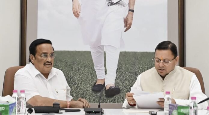 CM Dhami Delhi Visit:-केंद्रीय जल शक्ति मंत्री सी.आर.पाटिल से मिले सीएम धामी,वर्ष 2027 में हरिद्वार में आयोजित होने वाले महाकुंभ की तैयारियों तथा नमामि गंगे से संबंधित परियोजनाओं पर की चर्चा