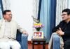 Uttarakhand:-केंद्रीय फिल्म प्रमाणन बोर्ड के अध्यक्ष,लेखक,कवि एवं गीतकार प्रसून जोशी ने की सीएम धामी से शिष्टाचार भेंट