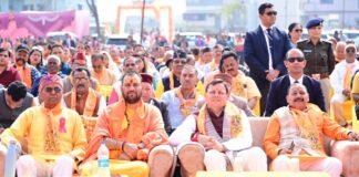 Dehradun:-बालावाला में विराट हिन्दू सम्मेलन में शामिल हुए सीएम धामी कहा-यह मात्र एक सम्मेलन नहीं,बल्कि हिंदू समाज की चेतना,एकता और आत्मगौरव का महापर्व