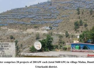 Uttarakhand:-उत्तराखंड ने सौर ऊर्जा स्थापना में 01 गीगावाट का ऐतिहासिक आंकड़ा किया पार