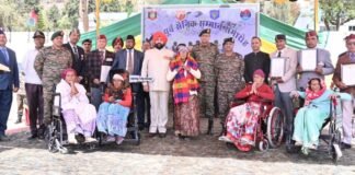 Pithoragarh:-राज्यपाल गुरमीत सिंह पंचशूल ब्रिगेड की 12 कुमाऊँ में भारतीय सेना द्वारा आयोजित भूतपूर्व सैनिकों की रैली एवं सैनिक परिवारों के लिए आयोजित कार्यक्रम में हुए शामिल