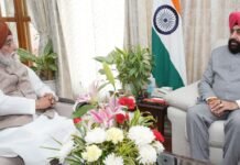 Dehradun:-हेमकुंड साहिब मैनेजमेंट ट्रस्ट के अध्यक्ष नरेंद्रजीत सिंह बिंद्रा ने राज्यपाल गुरमीत सिंह से की शिष्टाचार भेंट