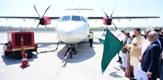 Uttarakhand:-मुख्यमंत्री पुष्कर धामी ने किया देहरादून-पिथौरागढ़ विमान सेवा का शुभारंभ