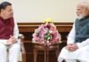 National:-प्रधानमंत्री नरेंद्र मोदी से मिले सीएम धामी,उत्तराखंड आगमन का दिया निमंत्रण