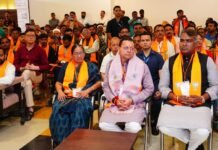 Dehradun:-मुख्यमंत्री पुष्कर धामी ने सुना ‘मन की बात’ का 132वां एपिसोड,जनप्रतिनिधियों संग साझा किए विचार