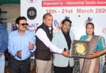 Uttarakhand:-देहरादून में अंतरराष्ट्रीय जूनियर टेनिस टूर्नामेंट शुरू,खेल मंत्री रेखा आर्या ने किया उद्घाटन
