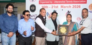 Uttarakhand:-देहरादून में अंतरराष्ट्रीय जूनियर टेनिस टूर्नामेंट शुरू,खेल मंत्री रेखा आर्या ने किया उद्घाटन