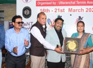 Uttarakhand:-देहरादून में अंतरराष्ट्रीय जूनियर टेनिस टूर्नामेंट शुरू,खेल मंत्री रेखा आर्या ने किया उद्घाटन