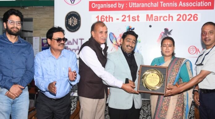 Uttarakhand:-देहरादून में अंतरराष्ट्रीय जूनियर टेनिस टूर्नामेंट शुरू,खेल मंत्री रेखा आर्या ने किया उद्घाटन