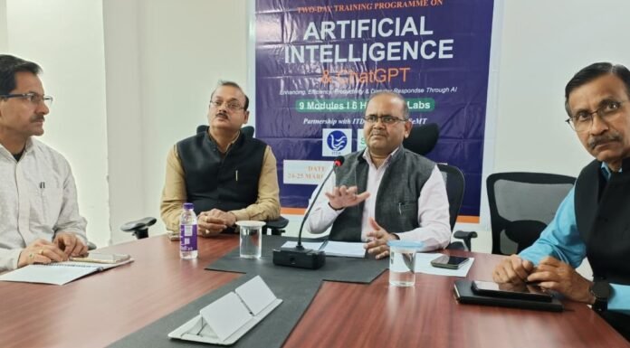 Uttarakhand:-यूएसडीएमए में चली एआई की पाठशाला सचिव आपदा प्रबंधन एवं पुनर्वास विनोद कुमार सुमन ने कहा-आधुनिक तकनीक से आपदा प्रबंधन को मिलेगी नई दिशा