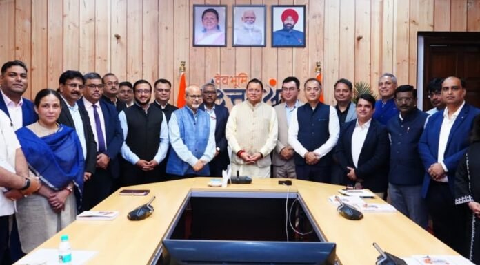 Uttarakhand:-‘इंडिया डिजिटल इंपॉवरमेंट मीट एंड अवॉर्ड’ समारोह के आयोजकों ने सीएम धामी से की शिष्टाचार भेंट