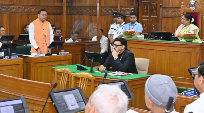Uttarakhand:-नारी शक्ति वंदन अधिनियम पर आयोजित विधानसभा के विशेष सत्र को संबोधितकरते हुए बोले सीएम धामी-महिला सशक्तिकरण के प्रयासों पर न हो किसी भी प्रकार की राजनीति