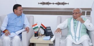 New Delhi:-मुख्यमंत्री पुष्कर धामी ने केंद्रीय ऊर्जा एवं आवास मंत्री से भेंट कर राज्य से संबंधित विभिन्न विषयों पर की चर्चा