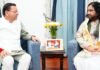 Uttarakhand:-देवकीनंदन ठाकुर जी महाराज ने की मुख्यमंत्री पुष्कर सिंह धामी से शिष्टाचार भेंट