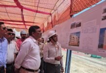 Udham Singh Nagar:-मुख्य सचिव आनन्द बर्द्धन ने किया निर्माणाधीन एम्स सैटेलाइट सेंटर,किच्छा का स्थलीय निरीक्षण