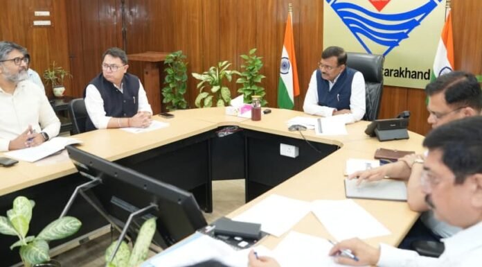 Dehradun:-मुख्य सचिव आनन्द बर्द्धन की अध्यक्षता में हुई राज्य में विद्युत आपूर्ति की वर्तमान स्थिति के संबंध में उच्चस्तरीय बैठक,अतिरिक्त बिजली प्रबंधन के लिए ठोस कदम उठाने के दिए निर्देश