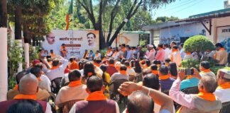 Uttarakhand:-भारतीय जनता पार्टी ने 2027 में हैट्रिक प्रण के साथ हर्षौल्लास से मनाया पार्टी स्थापना दिवस