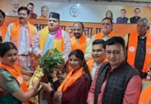Uttarakhand:-ब्लॉक प्रमुख,सभासद और पूर्व चेयरमैन सहित सैकड़ो समर्थक हुए भाजपा में शामिल