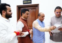 Uttarakhand:-भाजपा प्रदेश मीडिया प्रभारी मनवीर चौहान ने की सीएम धामी से भेंट,राजधानी में ओबीसी छात्रावास बनाने की मांग