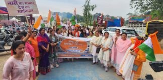 Uttarakhand:-नारी शक्ति अधिनियम के समर्थन में भाजपा का जागरूकता अभियान,भाजपा ने पदयात्रा,स्कूटी रैली,मानव श्रृंखला से मांगा जनसमर्थन