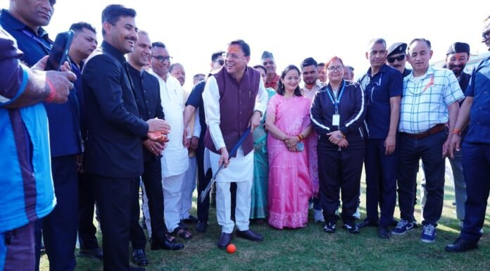 Pithoragarh:-मुख्यमंत्री पुष्कर धामी ने सुरेन्द्र सिंह वल्दिया स्टेडियम में उच्चीकृत क्रिकेट मैदान जनपदवासियों को किया समर्पित