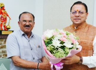 Uttarakhand:-राजस्थान विधानसभा अध्यक्ष वासुदेव देवनानी एवं राजस्थान सरकार के कैबिनेट मंत्री मदन दिलावर ने सीएम धामी से की शिष्टाचार भेंट