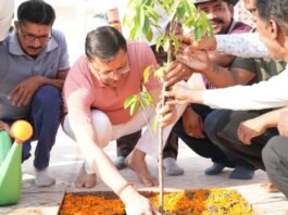 Udham Singh Nagar:-सीएम धामी ने एक पेड़ मां के नाम अभियान के तहत पौधरोपण एवं स्वच्छता का संदेश
