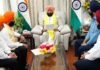 Dehradun:-राज्यपाल गुरमीत सिंह से उत्तर प्रदेश सिख गुरुद्वारा समन्वय समिति के अध्यक्ष परविंदर सिंह ने की शिष्टाचार भेंट