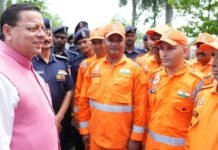 Uttarakhand:-मुख्यमंत्री पुष्कर धामी ने एनडीआरएफ बटालियन गदरपुर का किया भ्रमण,जवानों से संवाद कर आपदा प्रबंधन व्यवस्थाओं की ली जानकारी